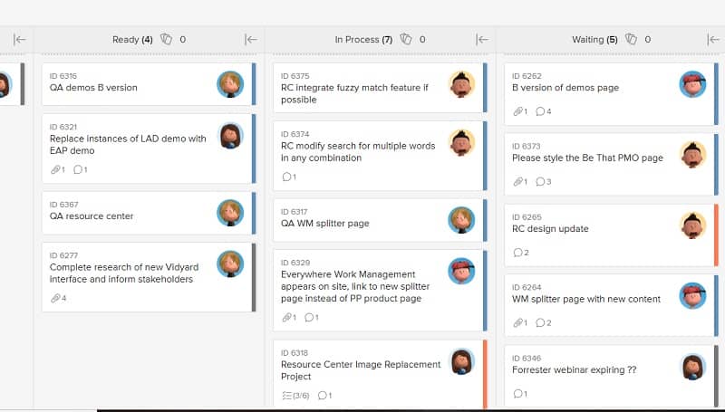 Keep projects on track and teams engaged with an online Kanban board in your project management software.